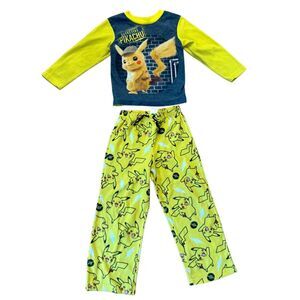 Pokemon Pikachu fleece pajama set size 6